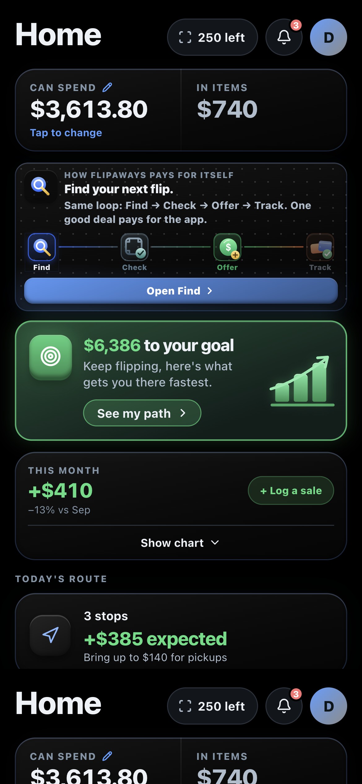 Flipaway Home: monthly profit and path to your goal